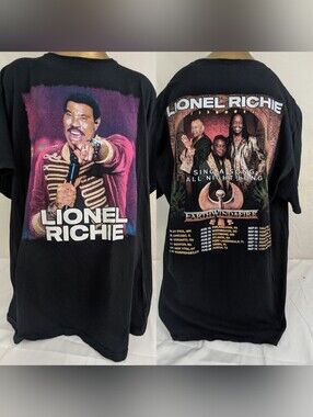Lionel Richie All Night Long Sing A Long Earth Wind & Fire Concert Tee 2XL
